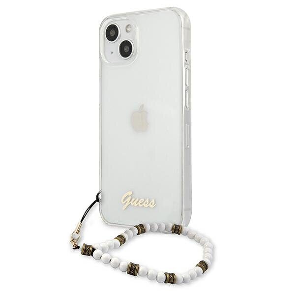 Guess GUHCP13SKPSWH iPhone 13 mini 5.4" Transparent hardcase White Pearl - imagine 2