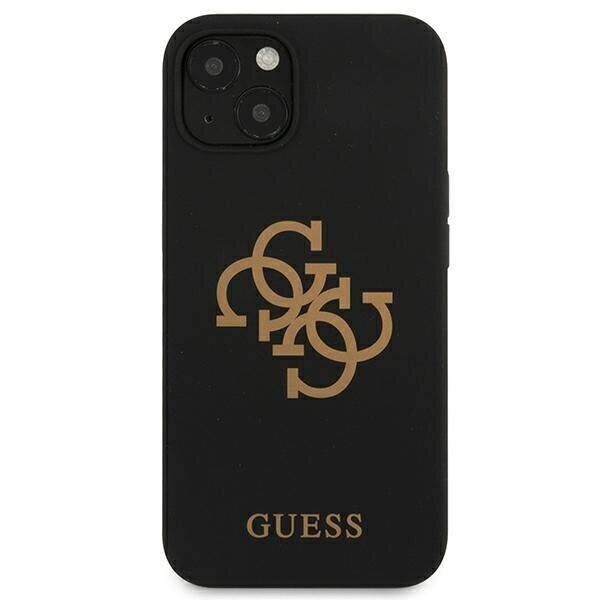 Guess GUHCP13SLS4GGBK iPhone 13 mini 5.4" black/black hard case Silicone 4G Logo - imagine 3