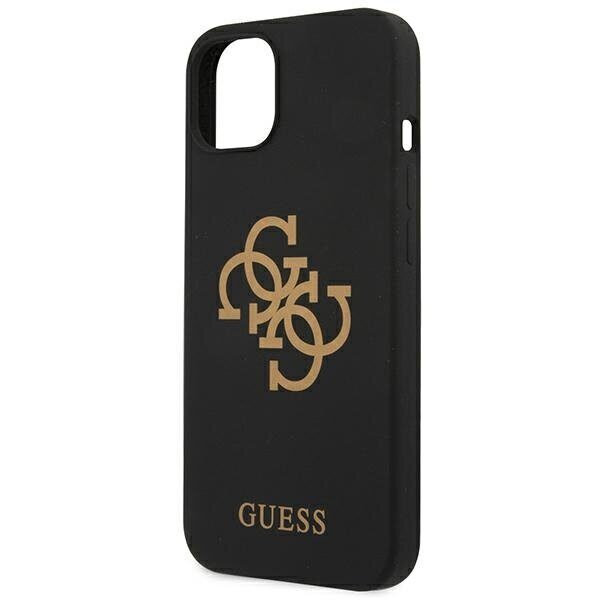 Guess GUHCP13SLS4GGBK iPhone 13 mini 5.4" black/black hard case Silicone 4G Logo - imagine 6