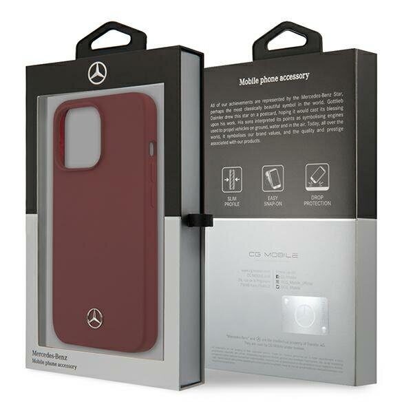 Mercedes Silicone Line Case for iPhone 13 Pro Max - Red - imagine 8