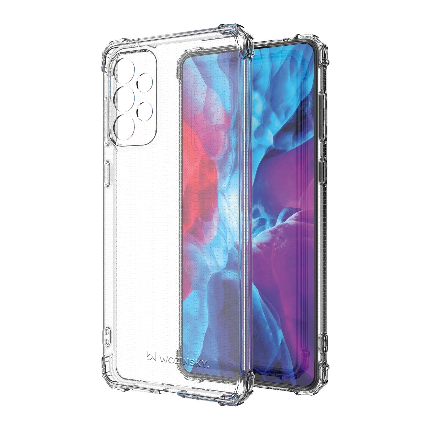 Wozinsky Anti Shock Armored Case for Samsung Galaxy A73 transparent - imagine 3