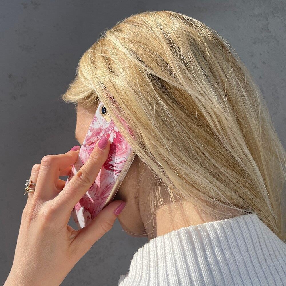 Wozinsky Marble TPU cover gel marble for Samsung Galaxy S22 + (S22 Plus) pink - imagine 6
