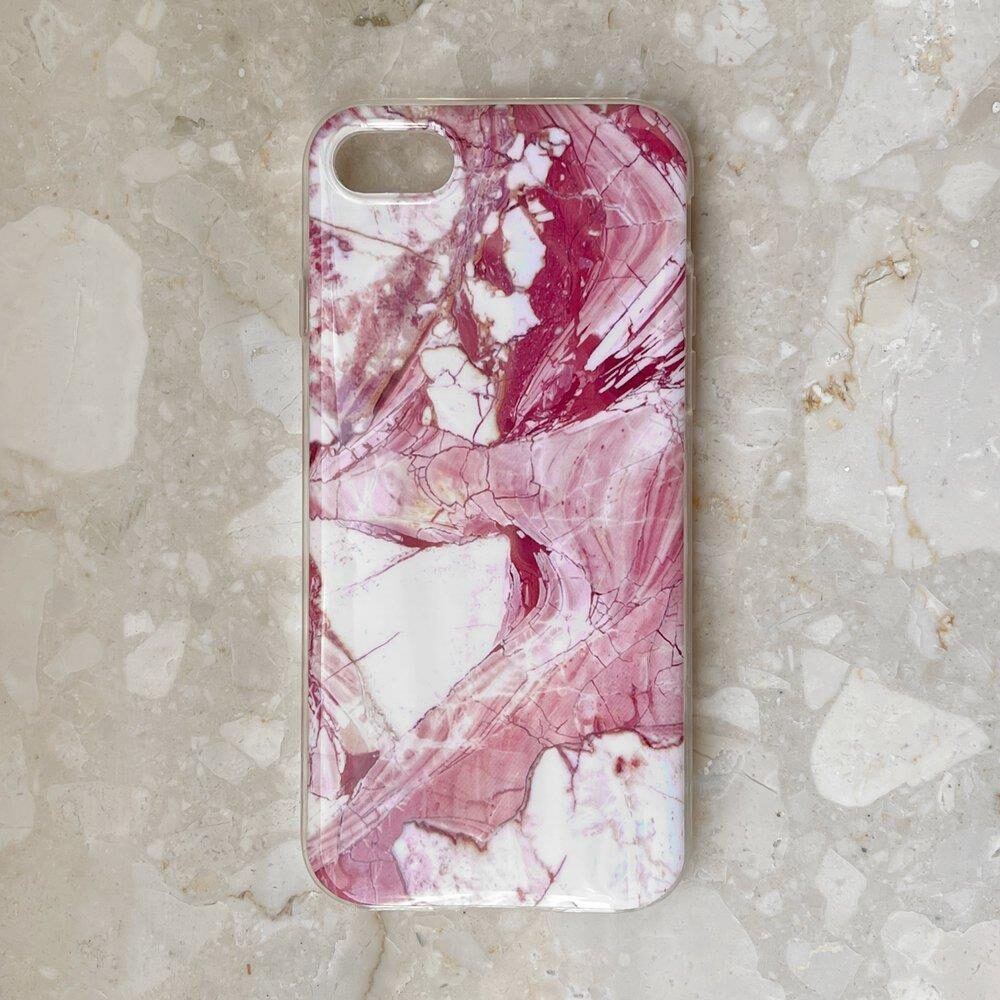 Wozinsky Marble TPU cover gel marble for Samsung Galaxy S22 + (S22 Plus) pink - imagine 9