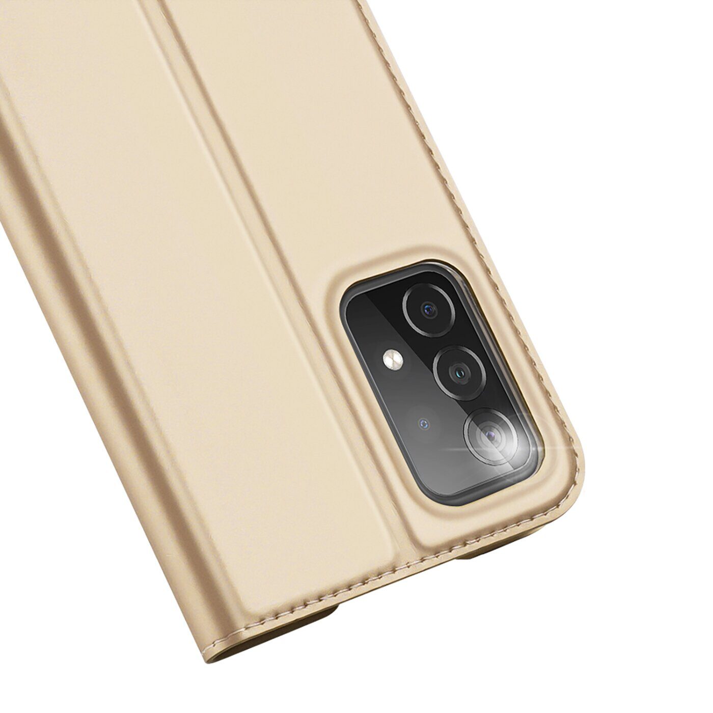 Dux Ducis Skin Pro Holster Cover Flip Cover for Samsung Galaxy A73 gold - imagine 3
