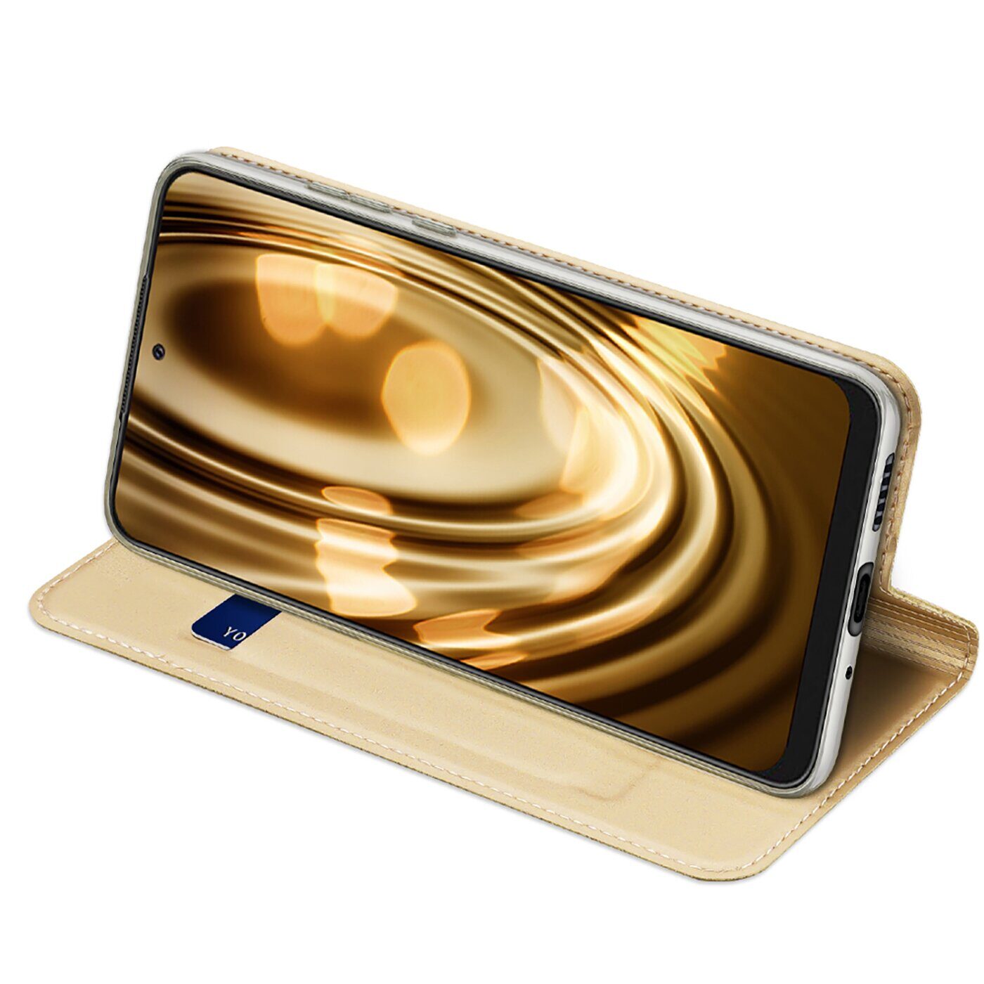 Dux Ducis Skin Pro Holster Cover Flip Cover for Samsung Galaxy A73 gold - imagine 6