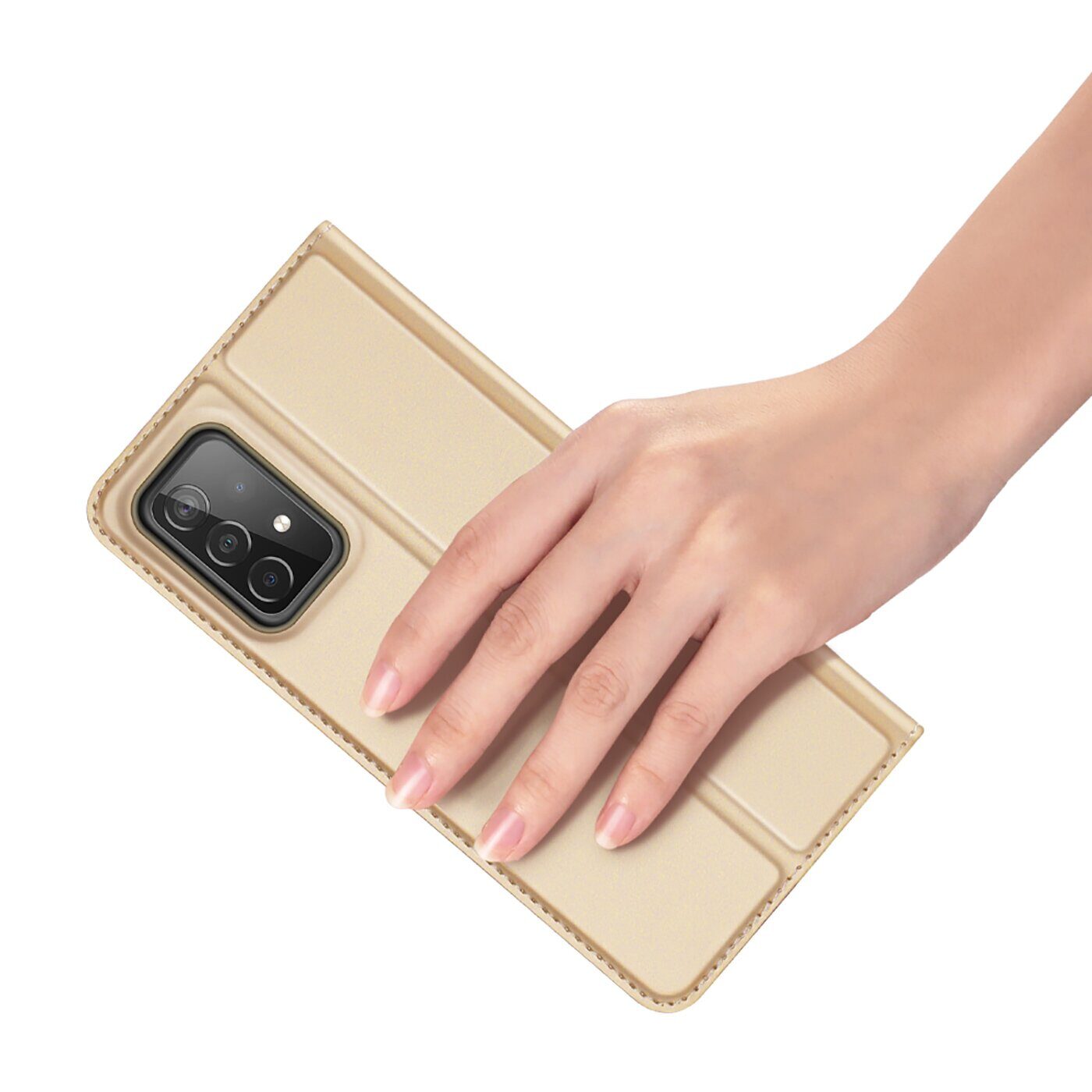 Dux Ducis Skin Pro Holster Cover Flip Cover for Samsung Galaxy A73 gold - imagine 7