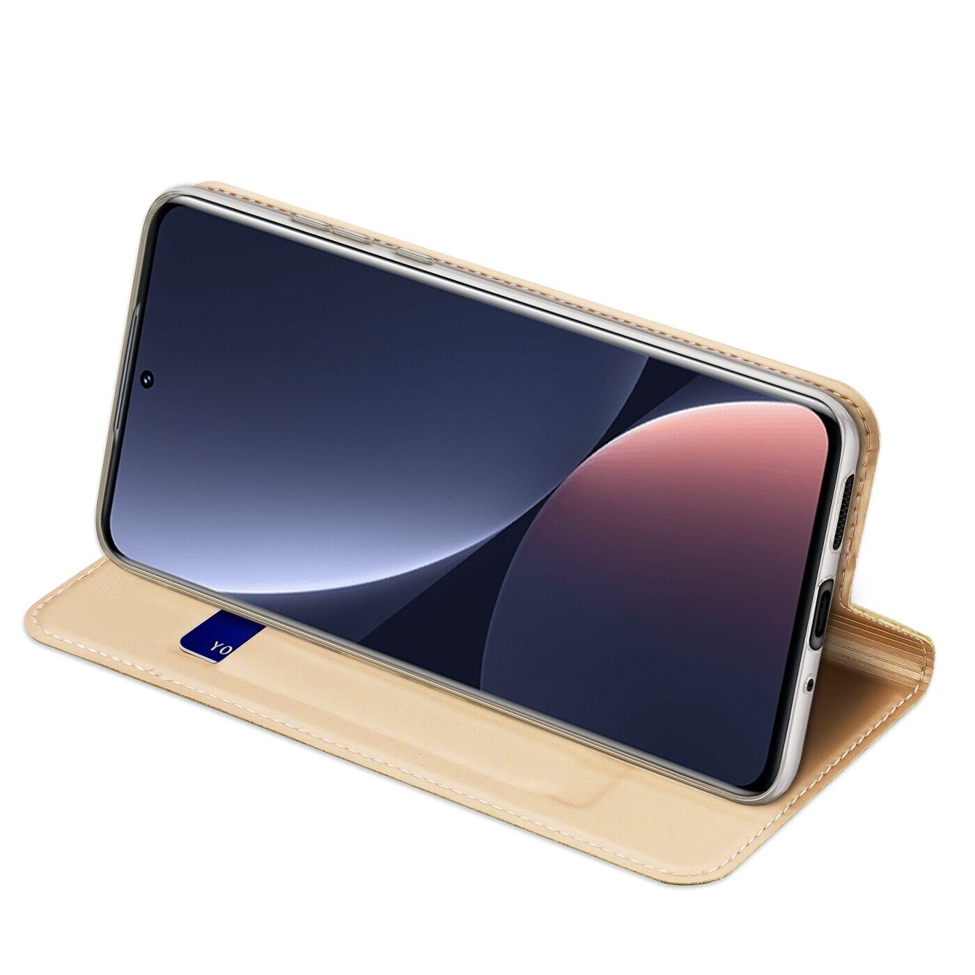 Dux Ducis Skin Pro Holster Cover Flip Cover for Xiaomi 12 Pro gold - imagine 6