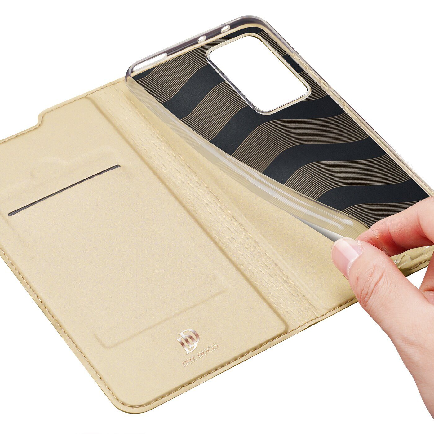Dux Ducis Skin Pro Holster Cover Flip Cover for Xiaomi 12 Pro gold - imagine 9