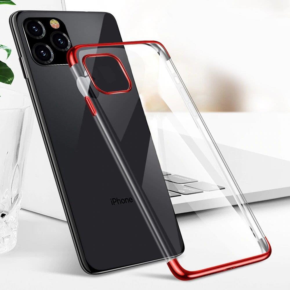 Clear Color case Gel TPU cover with a metallic frame for Samsung Galaxy A33 5G blue - imagine 7