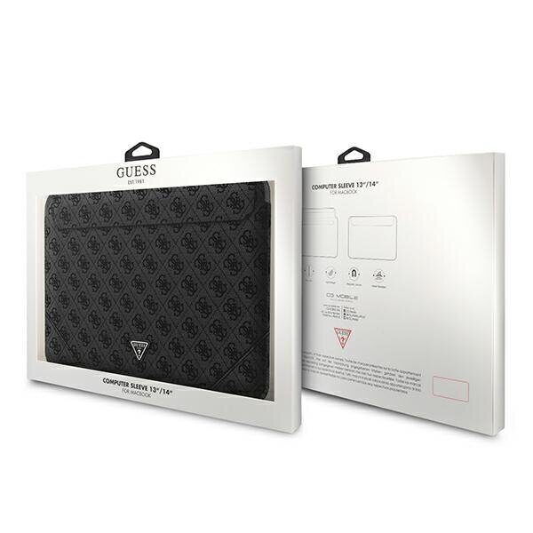 Guess 4G Uptown Triangle Logo case for 13-14" laptop - black - imagine 4