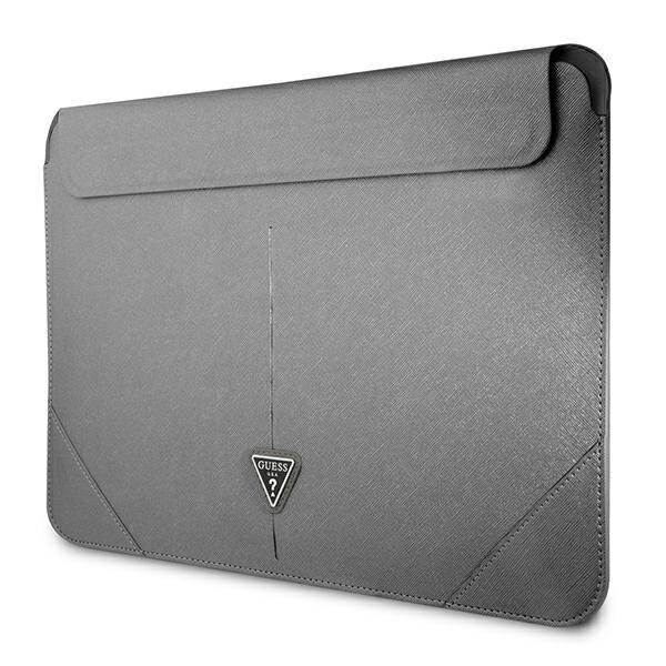 Guess Saffiano Triangle Logo case for a 14" laptop - silver - imagine 2