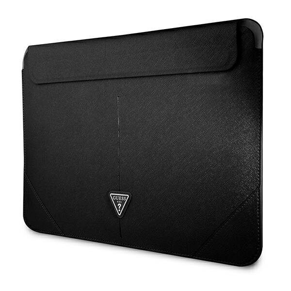 Guess Saffiano Triangle Logo case for a 14" laptop - black - imagine 2