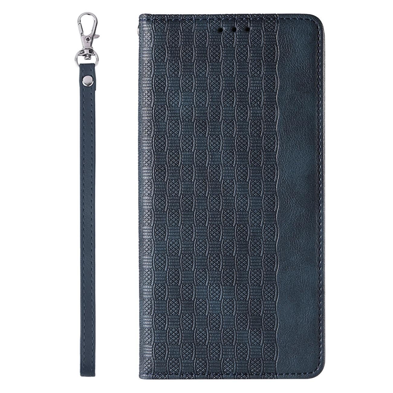Magnet Strap Case Case for iPhone 13 Pro Pouch Wallet + Mini Lanyard Pendant Blue - imagine 5