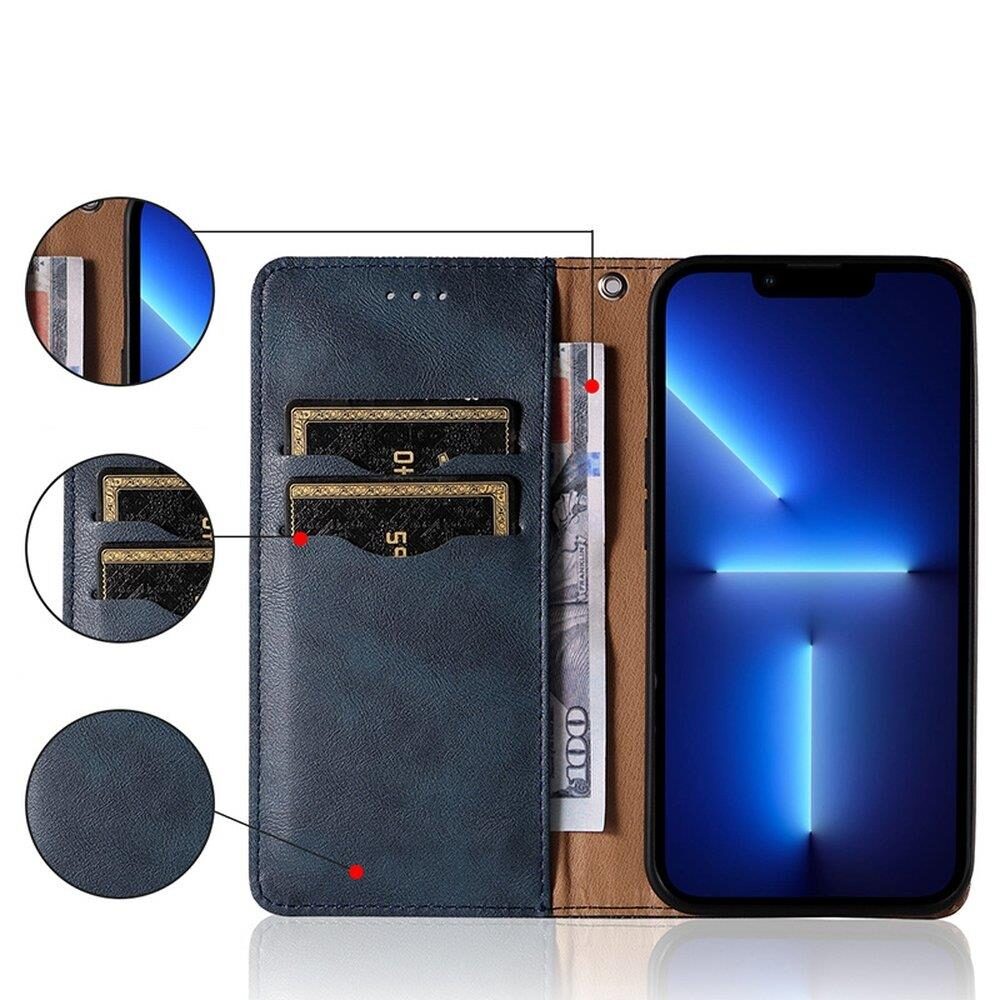 Magnet Strap Case Case for Samsung Galaxy A13 5G Pouch Wallet + Mini Lanyard Pendant Blue - imagine 2