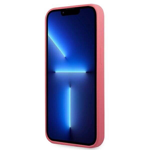 Karl Lagerfeld Silicone Plaque Case for iPhone 13 Pro Max - Fuchsia - imagine 5