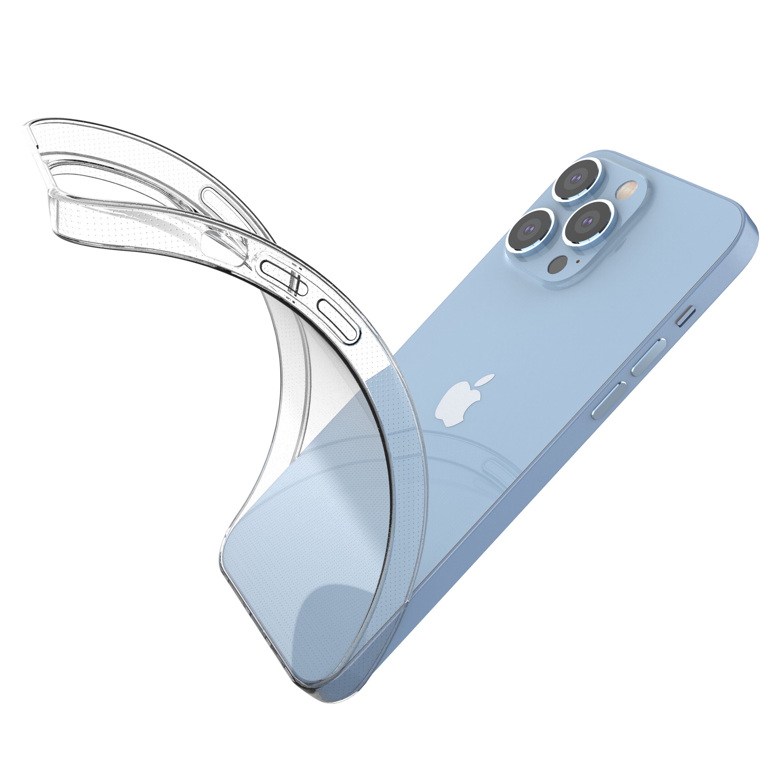 Ultra Clear 0.5mm iPhone 14 Pro Max cover gel transparent - imagine 8