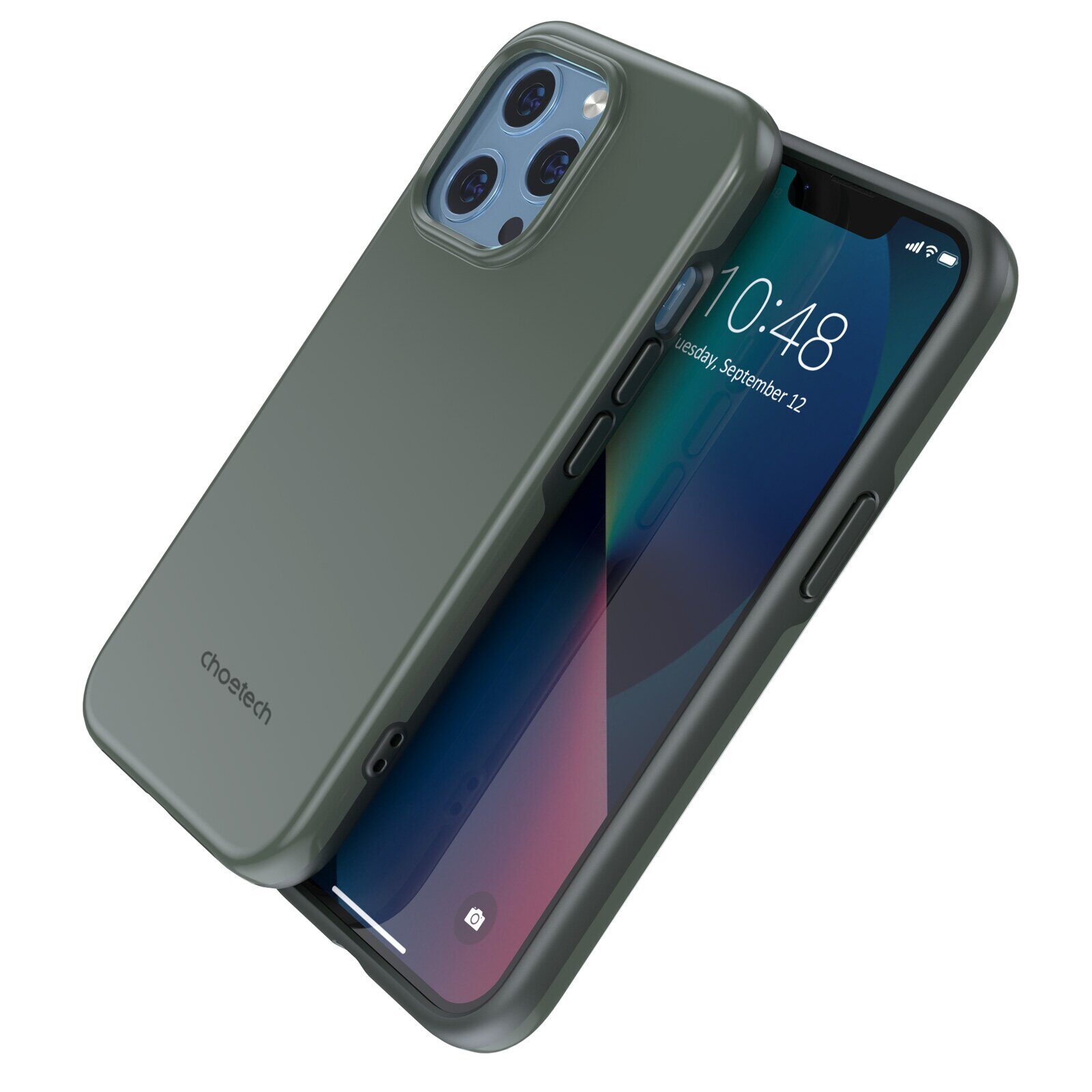 Choetech MFM Anti-drop Case Cover for iPhone 13 Pro Max green (PC0114-MFM-GN) - imagine 4