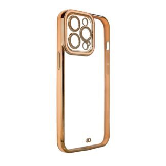 Fashion Case Case for Samsung Galaxy A12 5G Gold Frame Gel Cover Gold