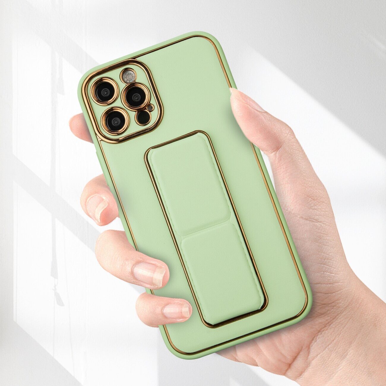 New Kickstand Case case for iPhone 12 Pro with stand green - imagine 10