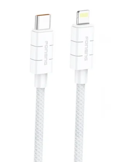 FONENG cable XS02 PD27W USB-C - LIGHTNING 1.2M White
