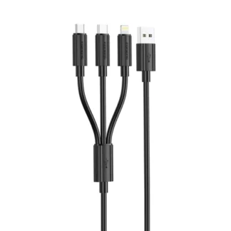 FONENG cable XS07 3w1 3A 1.2M Black