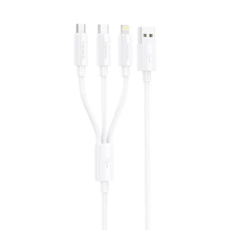 FONENG cable XS07 3w1 3A 1.2M White