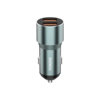 FONENG car charger C19 36W 2xUSB QC3.0 Silver