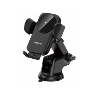 FONENG car holder with wireless charging CP118 15W Center Console Black