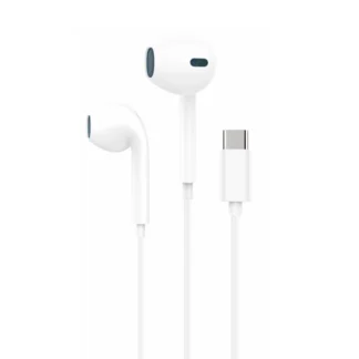 FONENG wired earphones T36 USB-C with microphone 1.2M White