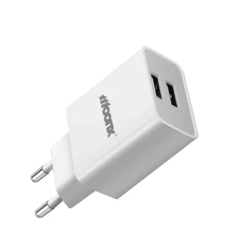 MOONX wall charger MC02 2.4A 12W 2xUSB + cable Micro White