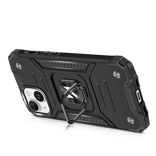 Wozinsky Ring Armor iPhone 15 Plus iPhone 15 Plus Ring Armor Case - Red - imagine 4