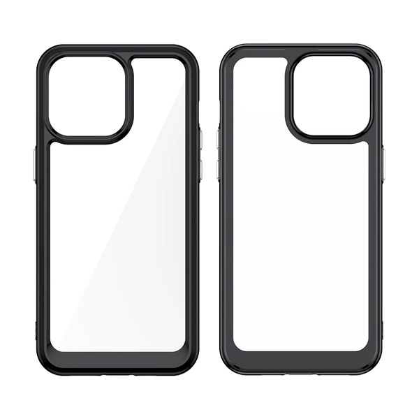 iPhone 15 Pro Max Outer Space Reinforced Case with Flexible Frame - Blue - imagine 4
