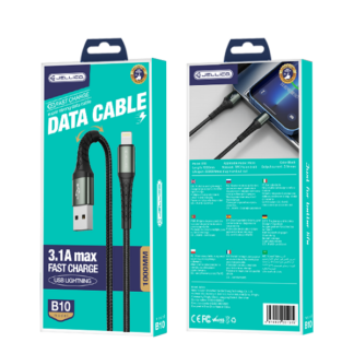 JELLICO cable B10 Lightning 3.1A 1M Black