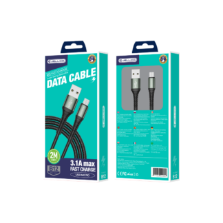 JELLICO cable B12 Micro USB 3.1A 2M Black