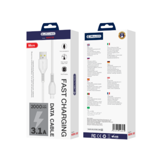 JELLICO cable KDS-32 Micro USB 3.1A 2M White