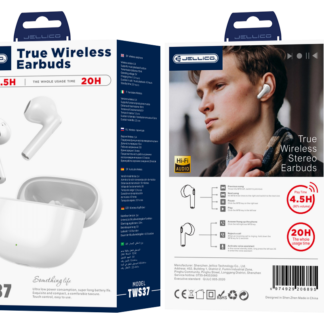 JELLICO wireless earphones TWS37 White