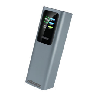 MOONX power bank MP07 PD 165W 2xUSB-C + 1xUSB QC3.0 22.5W 30000mAh silver