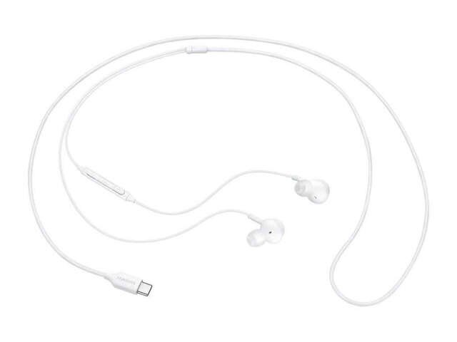 Original headphones Samsung EO-IC100BWEGEU USB-C White (blister EU) - imagine 2