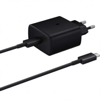 Original wall charger Samsung 45W + cable USB-C - USB-C EP-TA845 GP-PTU020SOFBQ Black (bulk EU)