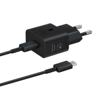 EP-T2510EBE + EP-DN980BBE Samsung USB-C 25W Travel Charger + USB-C Data Cable Black (OOB Bulk)