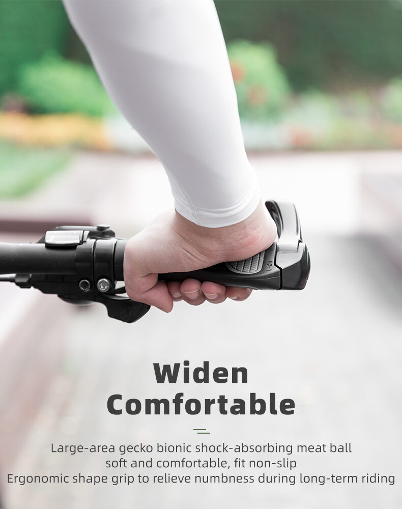 Rockbros BT1007B Bicycle Holder Set with Horns - Black - imagine 6