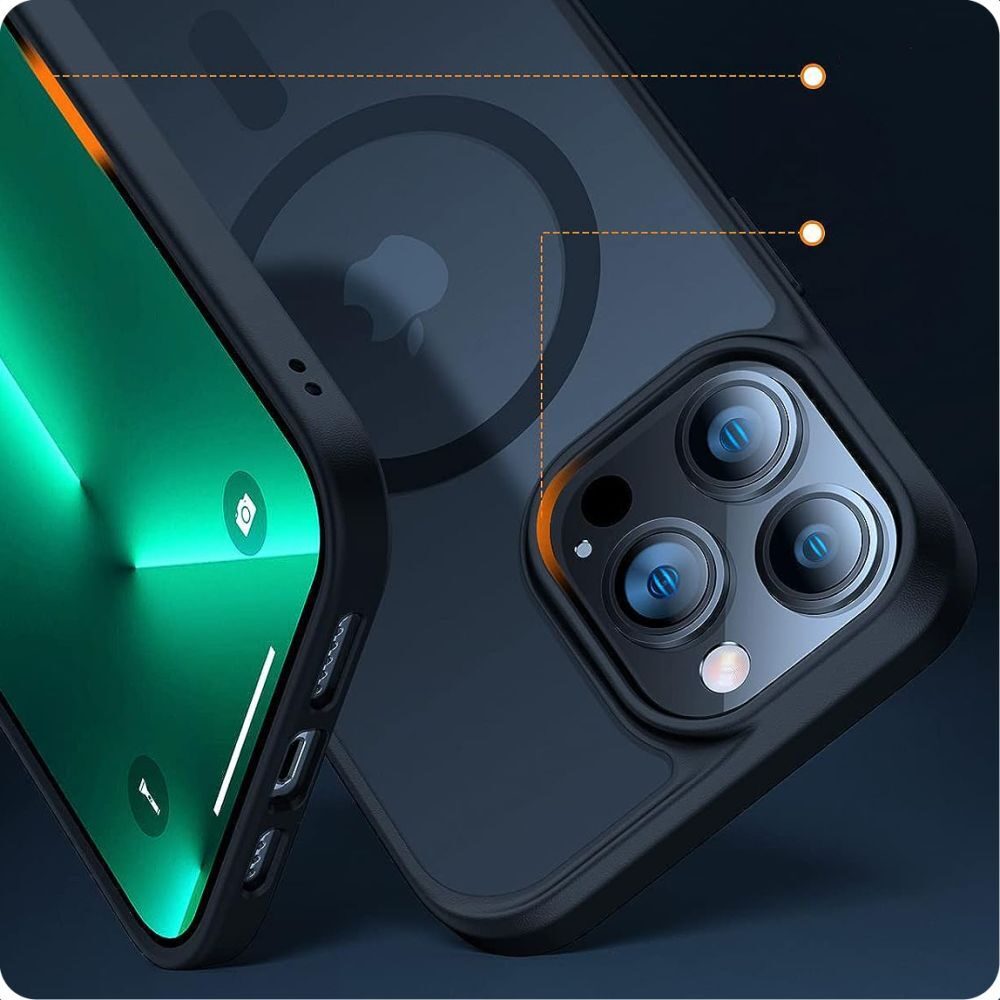 Tech-Protect MagMat MagSafe case for iPhone 15 Pro - titanium matte - imagine 3