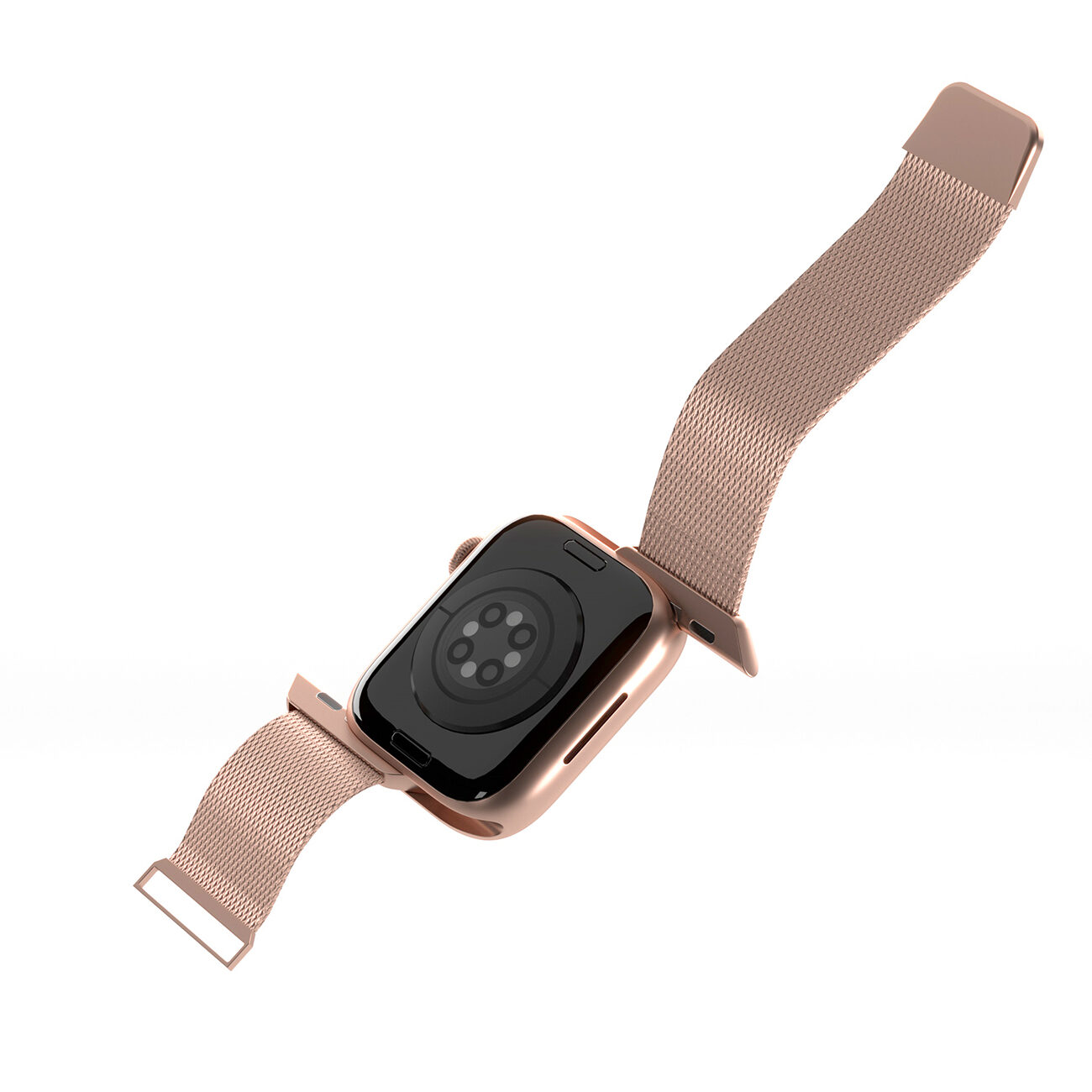 Puro Milanese Stainless Steel Apple Watch Band 38/40/41mm - Pink - imagine 5