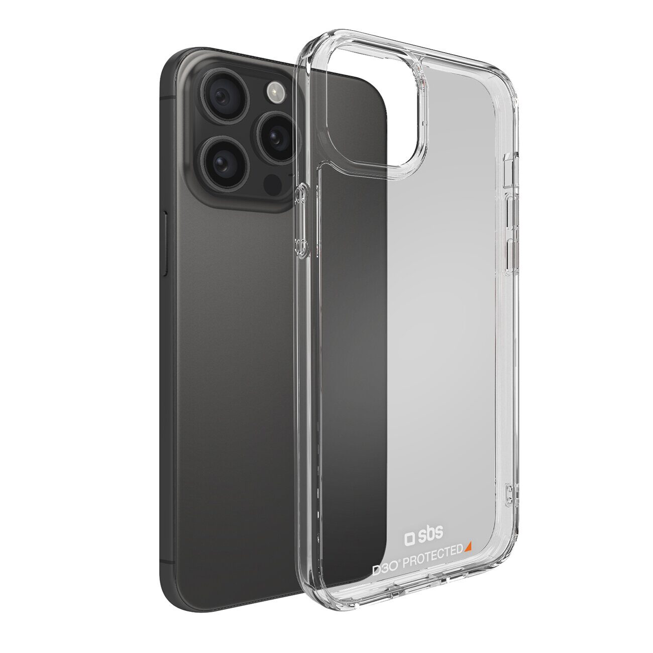 SBS D3O iPhone 15 Pro Max Case - Transparent - imagine 2