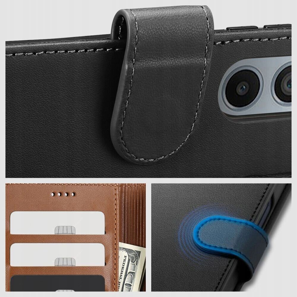 Tech-Protect Wallet Case for Motorola EDGE 50 NEO - Black - imagine 4