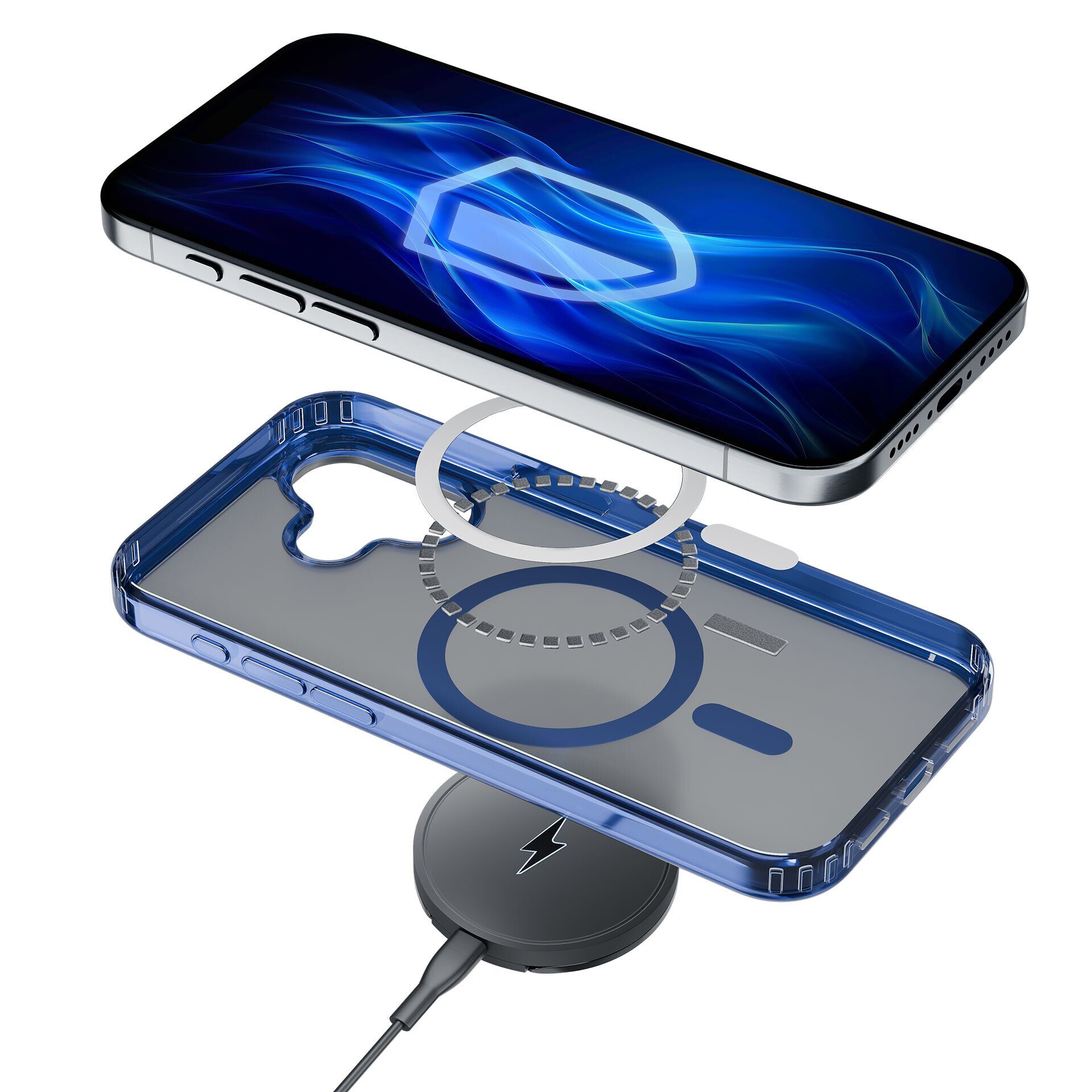 3mk Frosty MagCase Blue Case for Apple iPhone 16 - blue - imagine 6