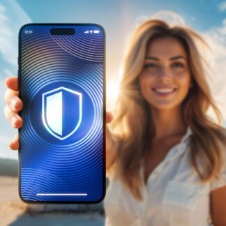 Tempered Glass 3mk Hardglass Matt Max Privacy for Apple iPhone 15 Plus/16 Plus
