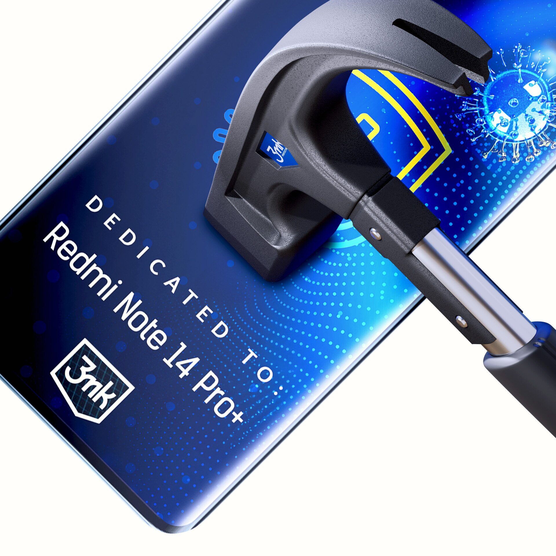 3mk SilverProtection+ protective film for Xiaomi Redmi Note 14 Pro+ - imagine 4