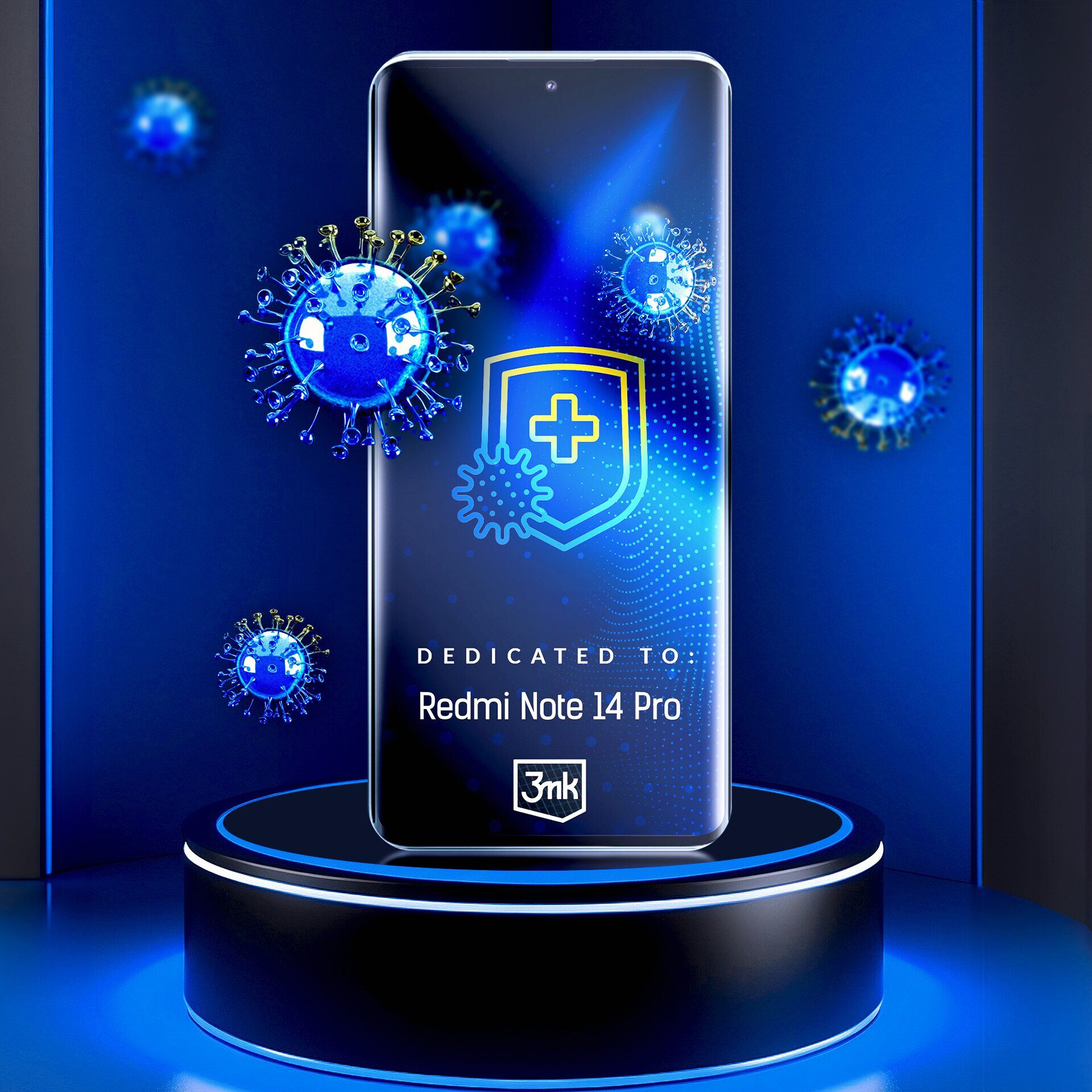 Protective film 3mk SilverProtection+ for Xiaomi Redmi Note 14 Pro - imagine 2