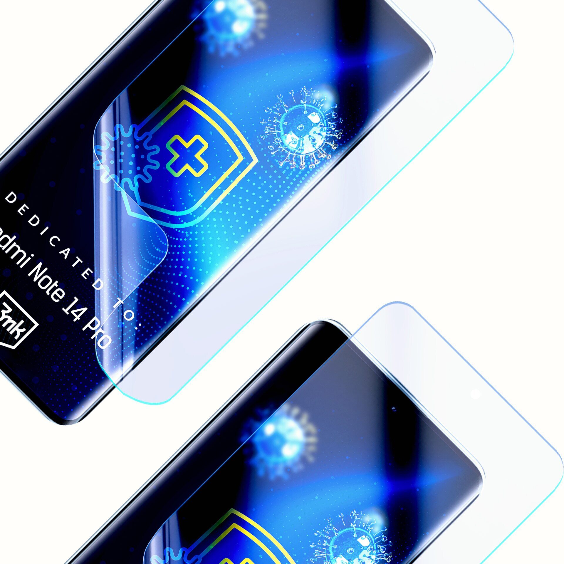 Protective film 3mk SilverProtection+ for Xiaomi Redmi Note 14 Pro - imagine 4